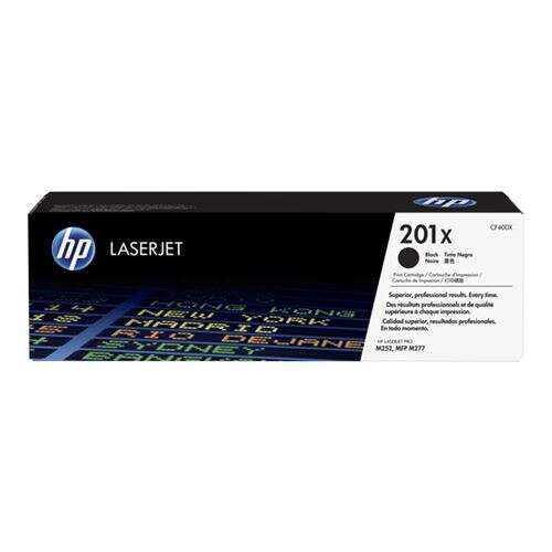 HP Toner LaserJet original 201X preto de elevado rendimento