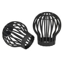 GRELHA ESFÉRICA PARA CALHA/TUBO DE QUEDA DE Ø12 CM, 2 PEÇAS