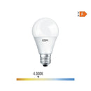 LÂMPADA STANDARD LED E27 10W 932LM 4000K LUZ DIA Ø6X10,8CM EDM