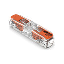 CONECTOR RÁPIDO EM LINHA COM ALAVANCA 2 CONDUTORES, Ø MÁXIMO 4 MM