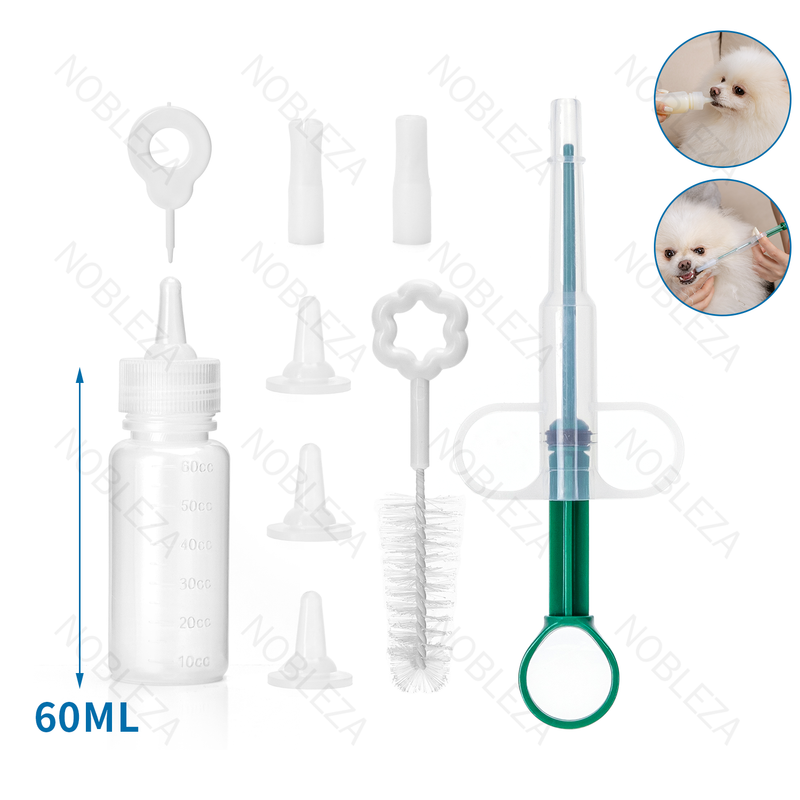 KIT DE MAMADEIRAS E SERINGAS PARA ANIMAIS DE ESTIMAÇÃO