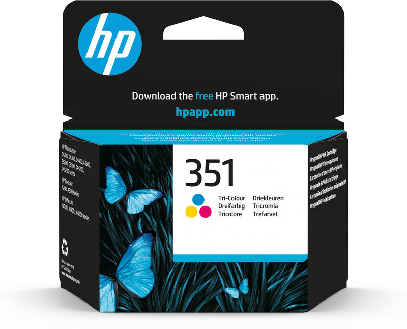 HP 351 TRI-COLOUR INKJET PRINT CARTRIDGE WITH VIVERA INKS  - PREÇ