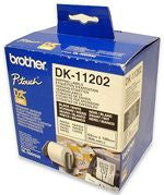 Etiquetas Brother DK-11202 Preto sobre branco