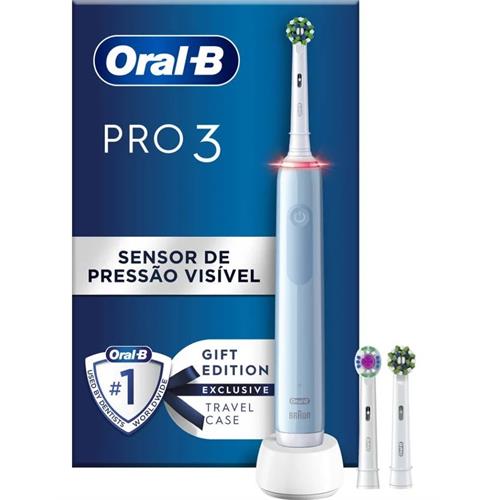 Oral-B PRO 3 3700 Blu Adulto Escova de dentes rotativa oscilante