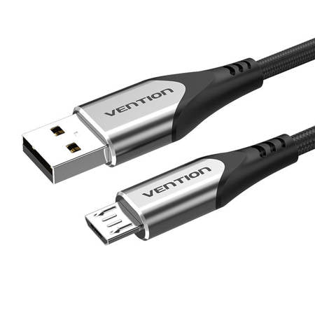 CABO USB 2.0 VENTION COAHF USB MACHO - MICRO USB MACHO 1M CINZA