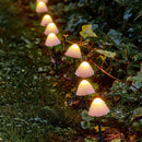 ESTACA LED EM FORMA DE COGUMELO COM 8 FUNÇÕES PARA EXTERIOR 49176