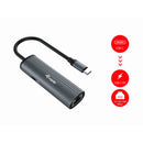 Equip 133486 hub de interface USB Type-C 1000 Mbit/s Preto, Cinze
