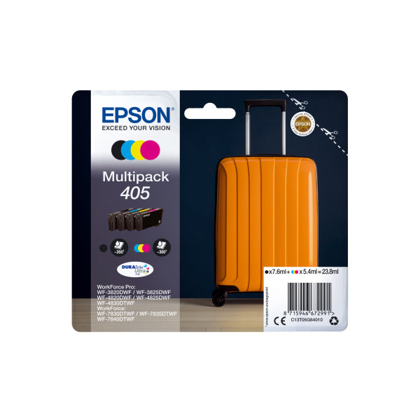 TINTEIRO EPSON 405 PACK 4 CORES