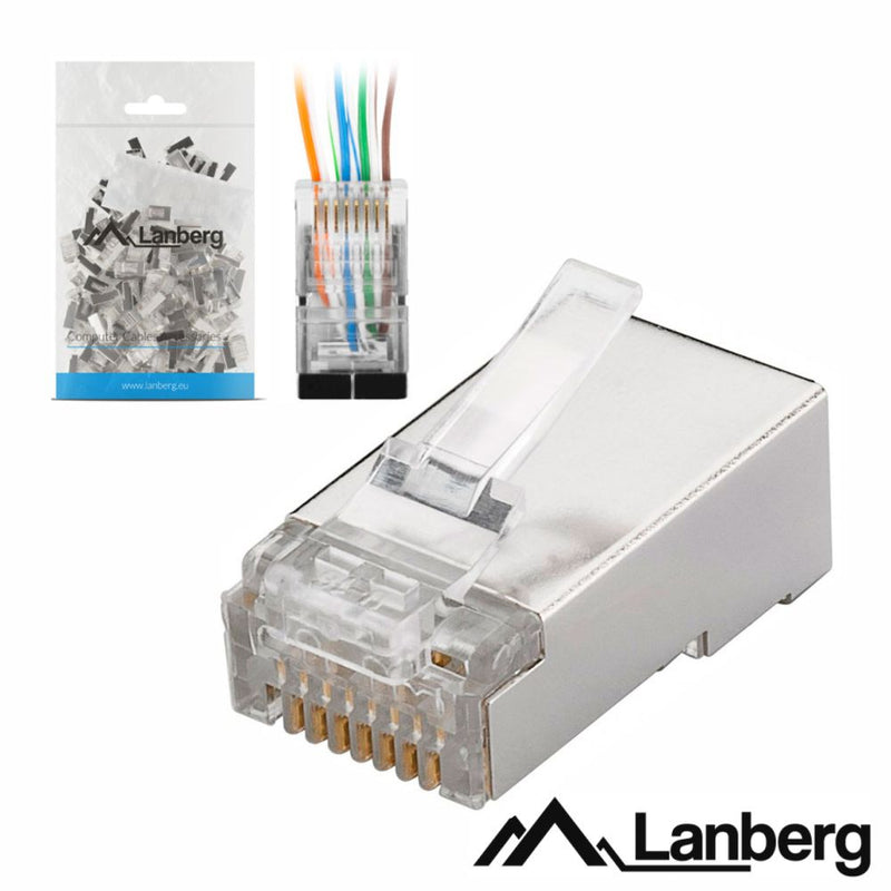 FICHA RJ45 MODULAR 8P8C CAT6 PASSANTE LANBERG