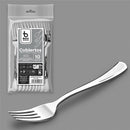 GARFO REUTILIZÁVEL 18,5 CM, PRATA. 10 UNIDADES