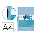 CAPA COM CLIP LATERAL PP DIN A4 AZUL CELESTE LIDERPAPEL