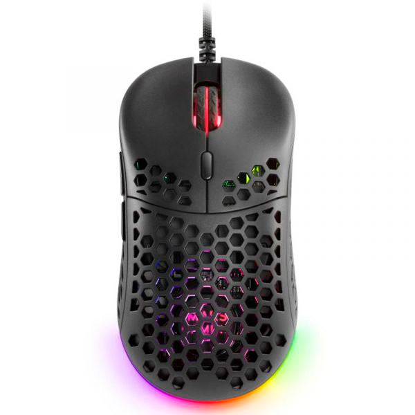 MARS GAMING MM55 BLACK MOUSE, 12800DPI, EXTREME-LIGHT 55G, RGB, P