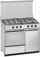FOGÃO COM FORNO MEIRELES G2950DVTEX INOX 90CM 5 BOCAS GÁS BUTANO