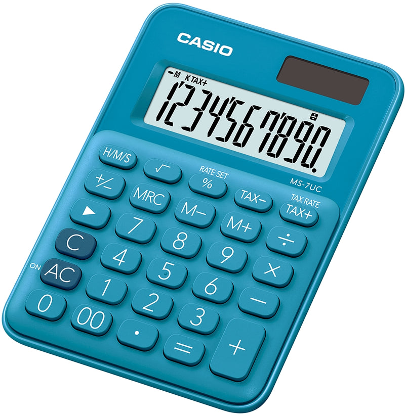 CALCULADORA CASIO MS-7UC AZUL