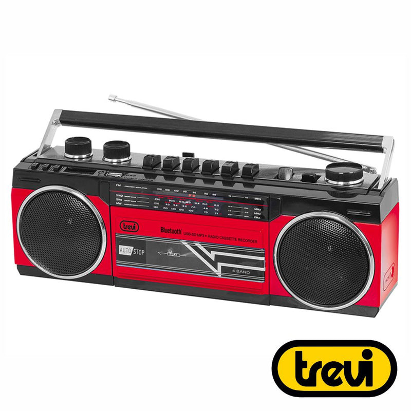 RÁDIO MP3 C LEITOR CASSETE MWFMSW1-2 BLUETOOTH TREVI