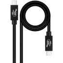 Nanocable 10.01.5001 cabo USB 1 m USB4 Gen 3x2 USB C Preto