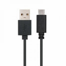 Nanocable USB 2.0, 2m cabo USB USB C 2 x USB A Preto