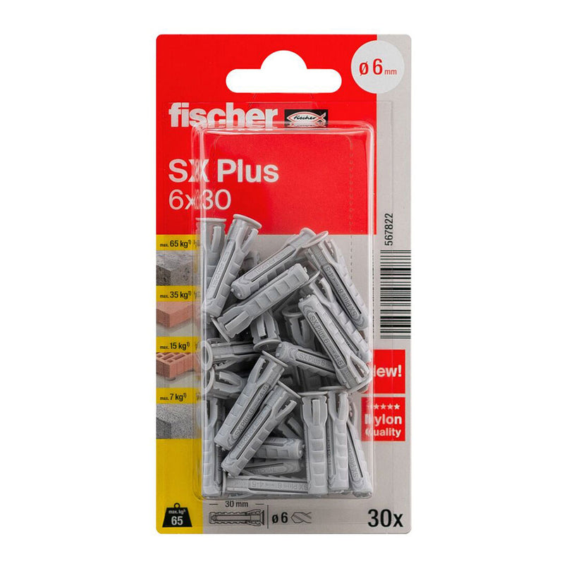 BLISTER BUCHA FISCHER SX PLUS Ø6X30MM K NV 30 UNID. 567822