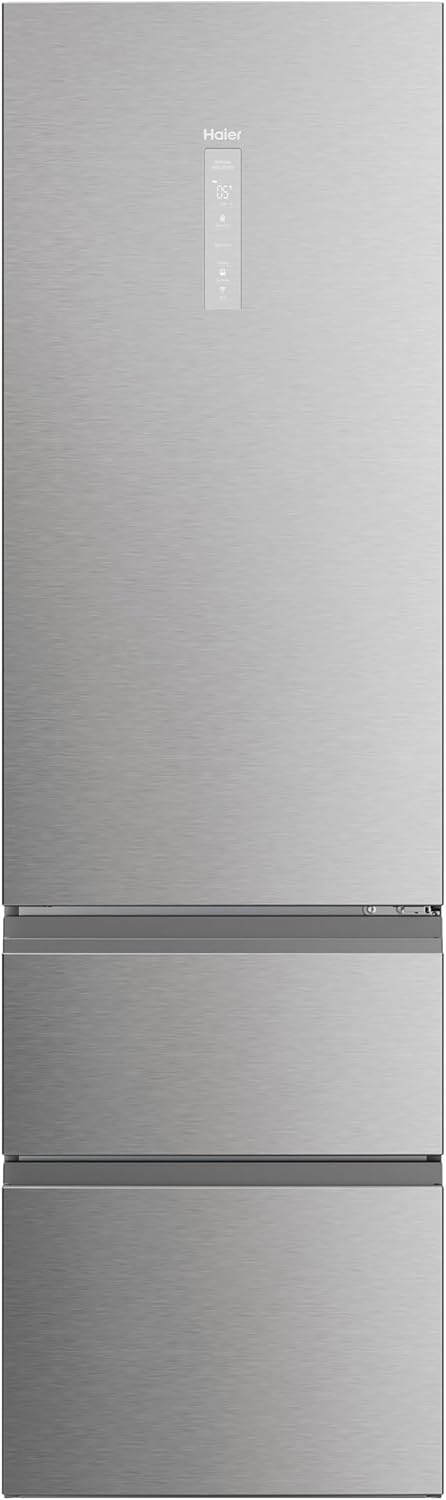 FRIGORÍFICO COMBINADO HAIER HTW5620ENMG 205X60 NF INOX 3D