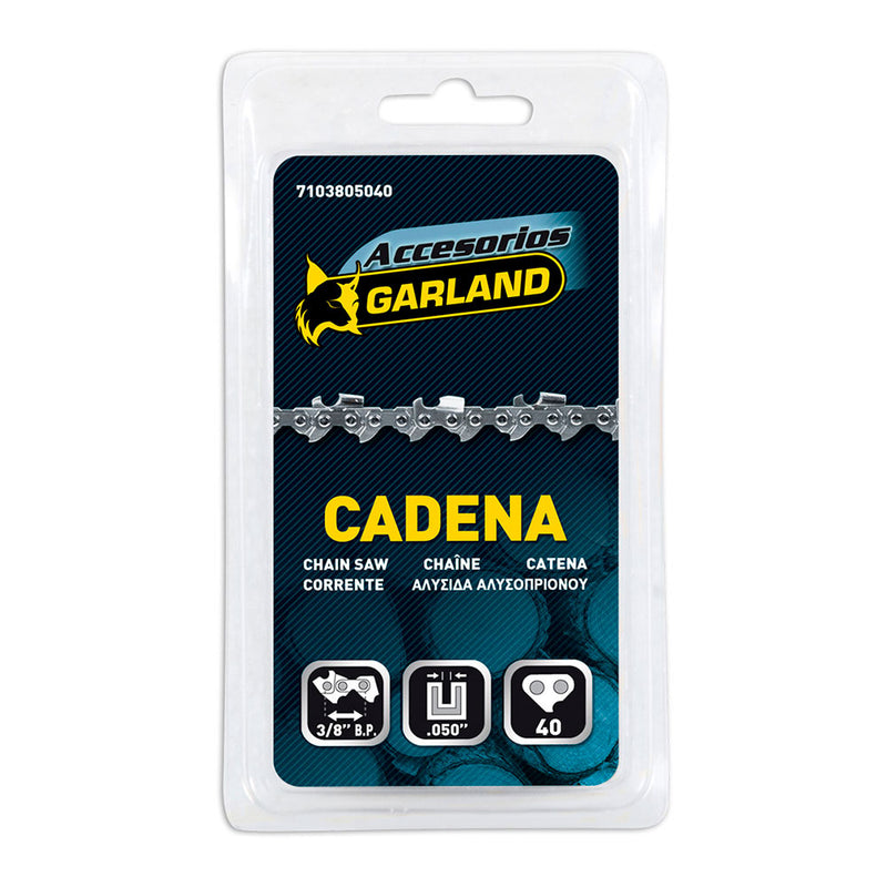 CORRENTE MOTOSSERRA 3/8 B.P 10´´ 40 E 7103805040 GARLAND