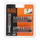 CONJUNTO DE 21 PEÇAS DE BITS PARA CHAVE DE FENDA COM SUPORTE MAGN