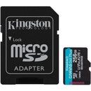 TARJETA DE MEMORIA KINGSTON CANVAS GO! PLUS 256GB MICROSD XC CON
