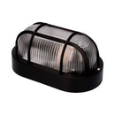 APLIQUE OLHO DE BOI OVAL COR PRETO 1XE27 40W 11,4X20,2X10CM MODEL