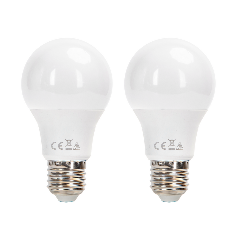 LED E27 6W A60 2PCS ( LÂMPADA GERAL )