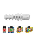 CAIXA 100 UNID. BUCHA NYLON DUPLO ANTI-GIRO DIN/REF NF Ø5MM CELO