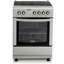 FOGÃO HAEGER  4 ZONAS VITROCERÂMICA FORNO 64LT 60X60CMS INOX