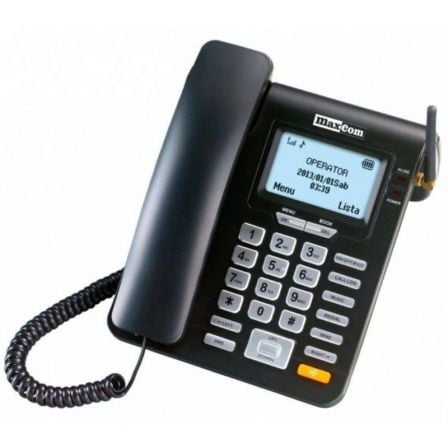 TELEFONE FIXO MAXCOM  COMFORT MM28D SINGLE SIM 2G PRETO