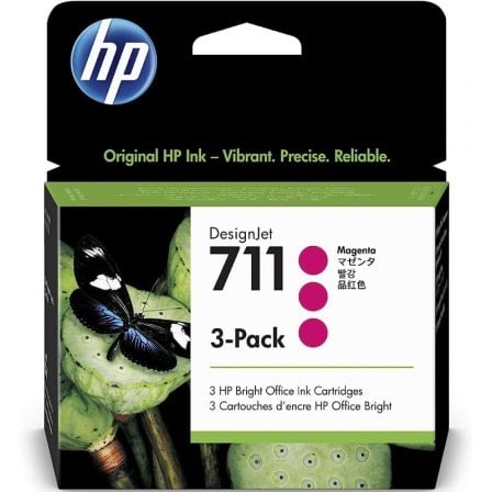 TINTEIRO HP 711 PACK DE 3 MAGENTA CZ135A