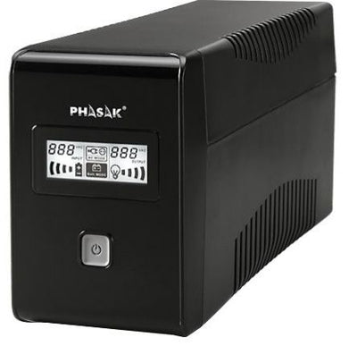 SAI LÍNEA INTERACTIVA PHASAK 650 VA LCD INTERACTIVE 650VA 2 SALID