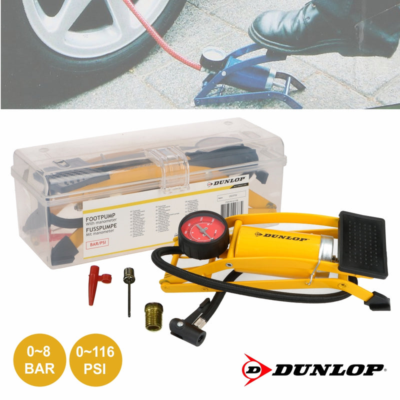 BOMBA MANUAL DE PÉ C ADAPTADOR DUNLOP