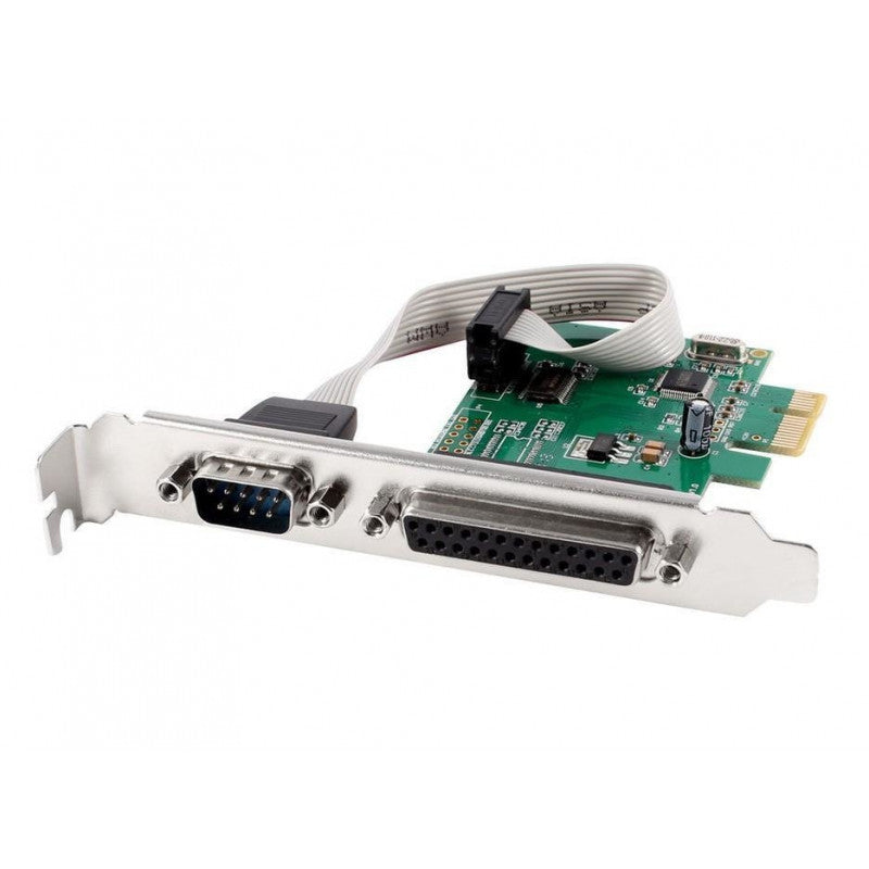 PLACA PCI-EXPRESS COM PORTA COM E LPT E COM LOW PROFILE