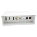 AISENS A127-0720 adaptador para cabos VGA, 3.5mm, 2x HDMI A, USB-