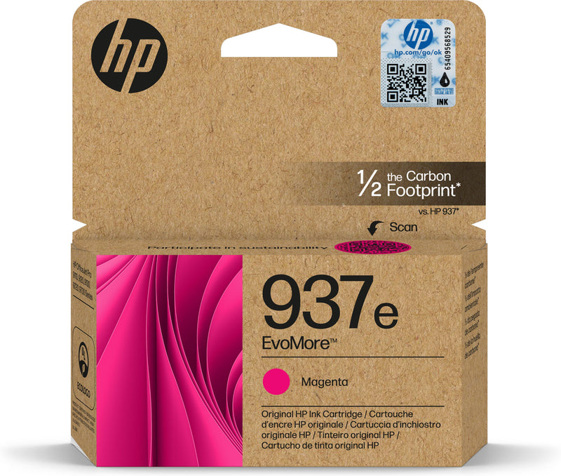 HP Tinteiro EvoMore 937e Original Magenta