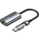ADAPTADOR USBUSB TIPO-C - RJ45 VENTION CFQHB 1000MBPS