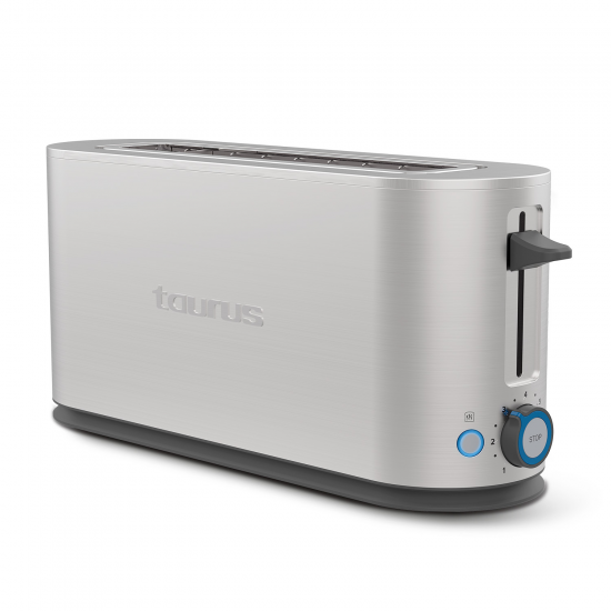 TOST. TAURUS MY TOAST LEGEND 1R LARGA INOX 1000W