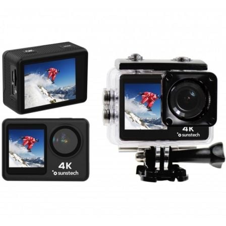 CÁMARA DIGITAL DEPORTIVA SUNSTECH ADVENTURE 4K 16MP ÁNGULO DE VIS