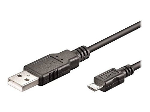 Ewent EC1019 cabo USB 1 m USB 2.0 Micro-USB A USB A Preto