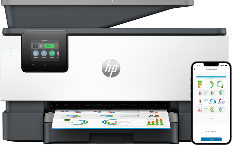 HP OfficeJet Pro Multifunções 9120b, Cor, Impressora para Casa e