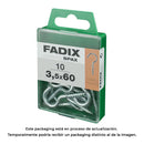 CAIXA M 1O UNID. CAMARÃO ABERTO ZINCO 3,5X60MM FADIX