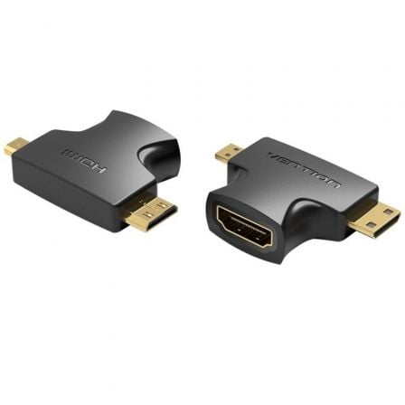 ADAPTADOR HDMI 2 EM 1 VENTION AGFB0 HDMI FÊMEA A MICRO HDMI MACHO