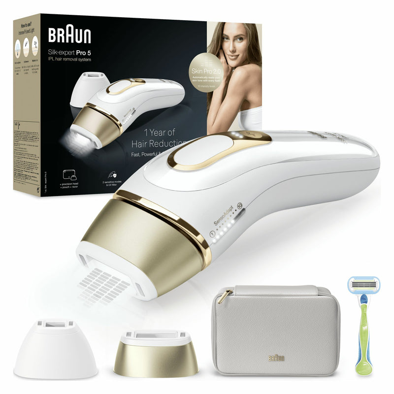 Braun PL5152 Luz Pulsada Intensa (IPL) Dourado, Branco