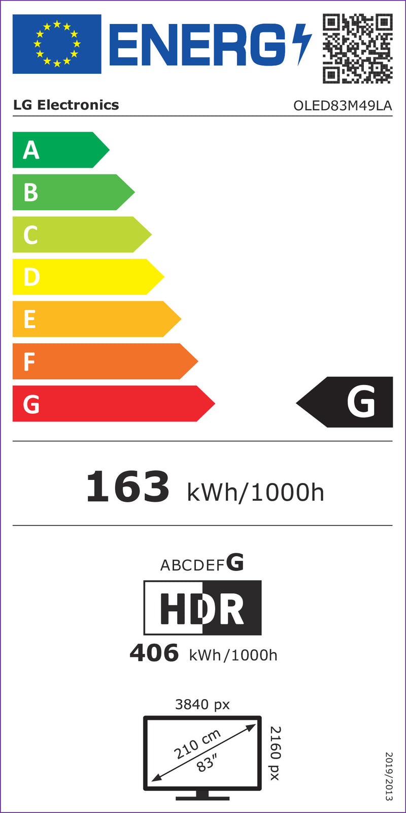 LG - OLED SMART TV 4K OLED83M49LA.AEU