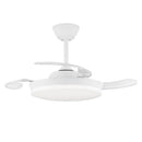 VENTILADOR TETO, LED 3CCT, PÁS RETRÁCTEIS, MILKY S ECO, 39 W, 382
