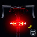 LUZ TRASEIRA LED COM PISCAS E COMANDO PARA BICICLETA