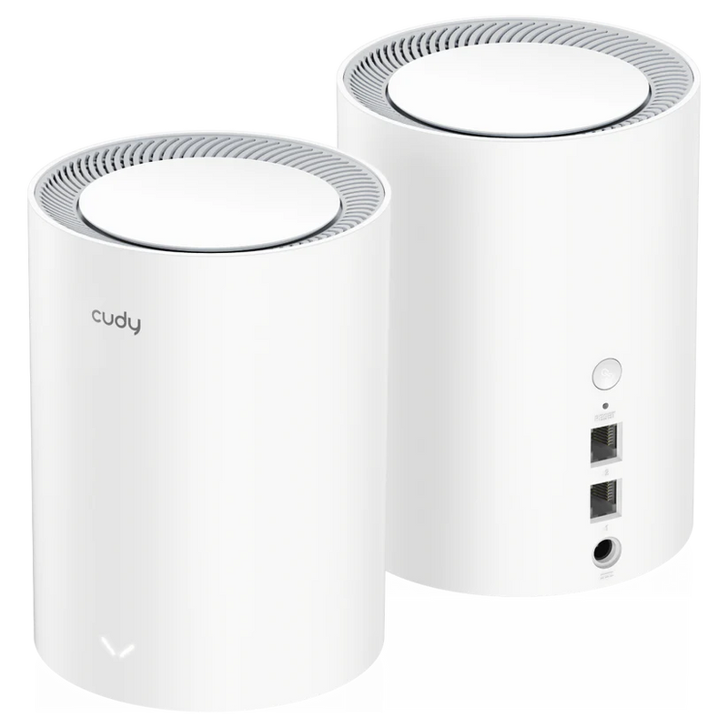 PACK DE 2 SISTEMAS WIFI 6 MESH CUDY AX3000 2.5G DUAL BAND