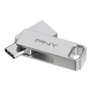 PNY DUO LINK MEMORIA USB-AUSB-C 64GB - ENGANCHE PARA LLAVERO - CO